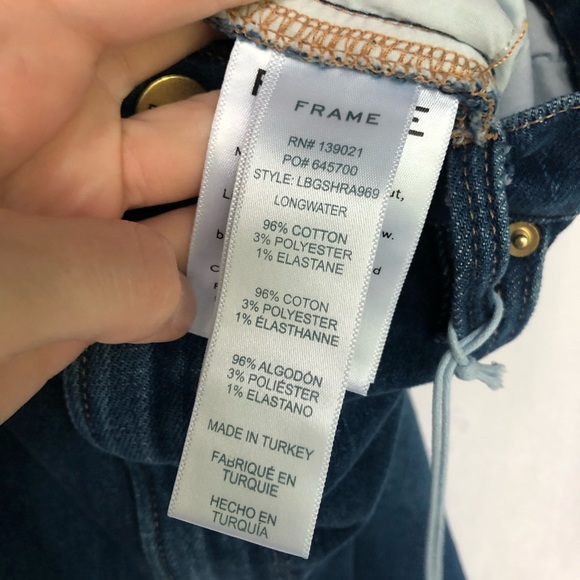 FRAME NWT Le Bridgette Longwater Shorts - Picture 4 of 10